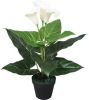 VidaXL Kunst calla lelie plant met pot 45 cm wit online kopen