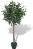 VidaXL Kunst laurierboom plant met pot 120 cm groen online kopen