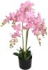 VidaXL Kunst orchidee plant met pot 75 cm roze online kopen