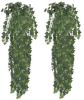 VidaXL Kunstplanten 2 st klimop 90 cm groen online kopen