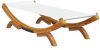 VIDAXL Loungebed 100x188, 5x44 cm massief gebogen hout cr&#xE8, mekleurig online kopen