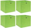 VidaXL Opbergboxen 4 st 32x32x32 cm stof groen online kopen