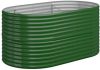 VidaXL Plantenbak 152x80x68 cm gepoedercoat staal groen online kopen