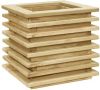 VIDAXL Plantenbak verhoogd 50x50x40 cm ge&#xEF, mpregneerd grenenhout online kopen