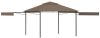 VIDAXL Prieel met uitschuifbare daken 180 g/m&#xB2, 3x3x2, 75 m taupe online kopen