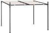 VIDAXL Prieel met uittrekbaar dak 300x300x233 cm cr&#xE8, mekleurig online kopen