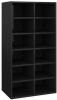 VidaXL Schoenenrek 54x34x100, 5 cm bewerkt hout hoogglans zwart online kopen