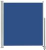 VidaXL Tuinscherm uittrekbaar 140x300 cm blauw online kopen