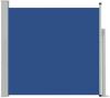 VidaXL Tuinscherm uittrekbaar 170x300 cm blauw online kopen