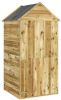 VIDAXL Tuinschuur met deur 107x107x220 cm ge&#xEF, mpregneerd grenenhout online kopen