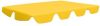 VidaXL Vervangingsluifel voor schommelbank 150/130x70/105 cm geel online kopen