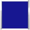 VidaXL Windscherm uittrekbaar 140x300 cm blauw online kopen