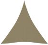 VidaXL Zonnescherm driehoekig 5x7x7 m oxford stof beige online kopen