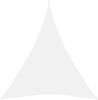 VidaXL Zonnescherm driehoekig 5x7x7 m oxford stof wit online kopen