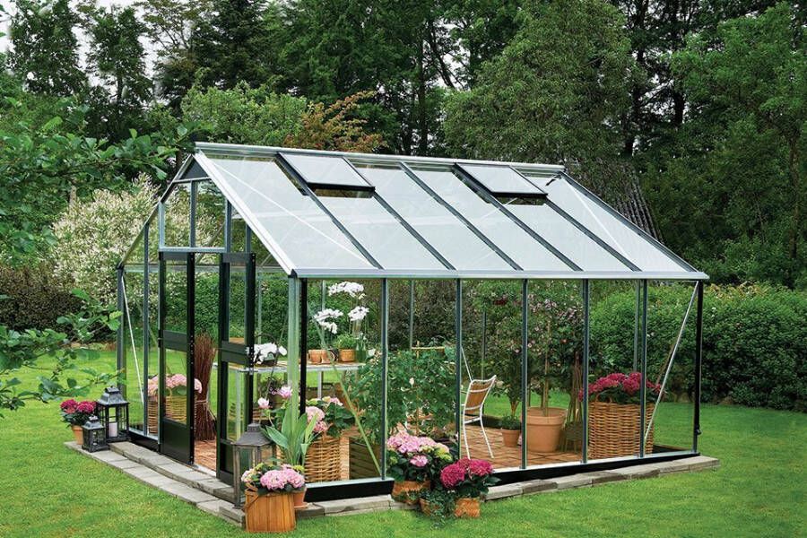 Royal Well | Hobbykas Gardener 161 Grijs antraciet (polycarbonaat 10mm/1)