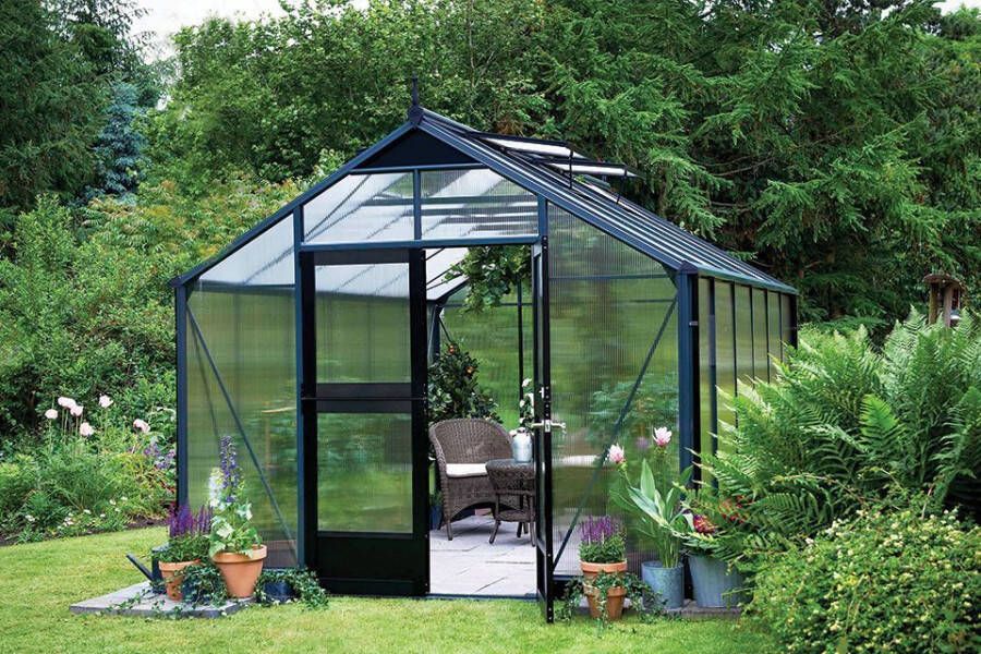 Royal Well | Hobbykas Premium 130 Grijs antraciet (polycarbonaat 10mm/1)