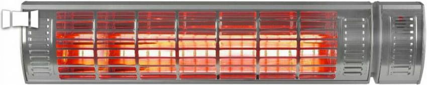 EUROM Golden 2000 ULTRA RCD Terras -/Parasolverwarmer incl. afstandbediening 2000W 560 x 130 x 120mm zilver