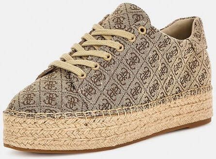 Guess Espadrilles Met Vetersluiting Malee 4G Logo