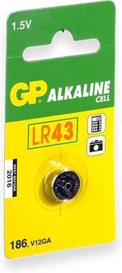 GP LR43 Knoopcel Alkaline Batterij