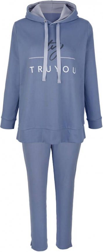 TruYou Joggingpak met praktische capuchon Lavendel