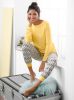 Pyjama in geel gedessineerd van wäschepur online kopen