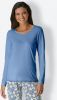 Pyjama Shirt in hemelsblauw van wäschepur online kopen