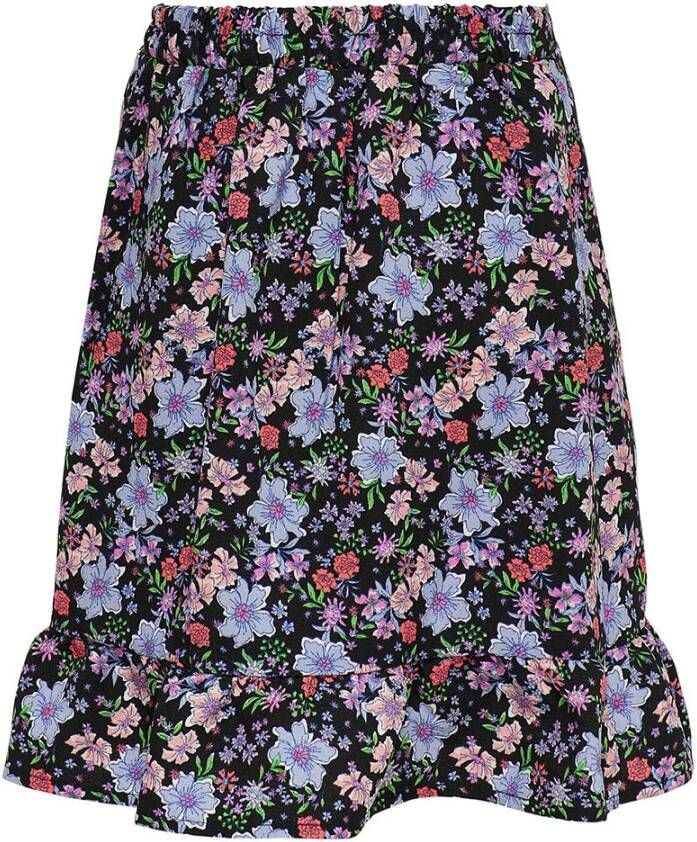 Only ! Meisjes Rok -- All Over Print Polyester/elasthan