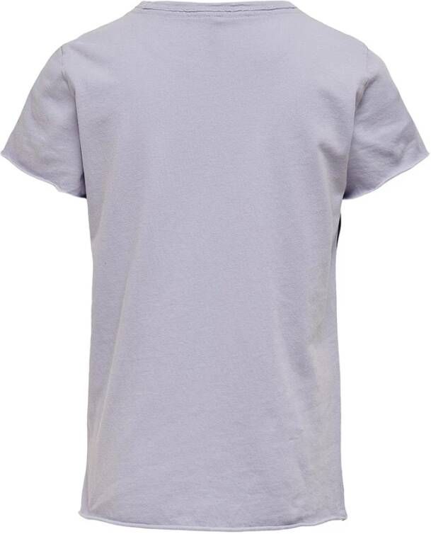 ONLY KIDS GIRL T shirt KONLUCY van biologisch katoen lila