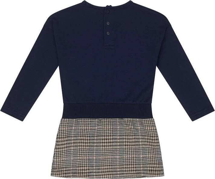 Koko Noko jurk donkerblauw/grijs
