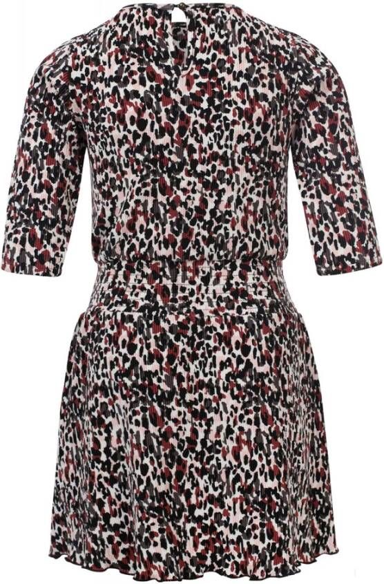 Looxs Revolution Plissé, jurkje animal print voor meisjes in de kleur