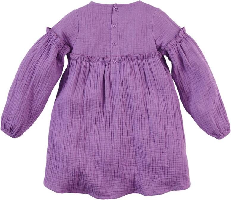 Z8 jurk Jonne met ruches paars