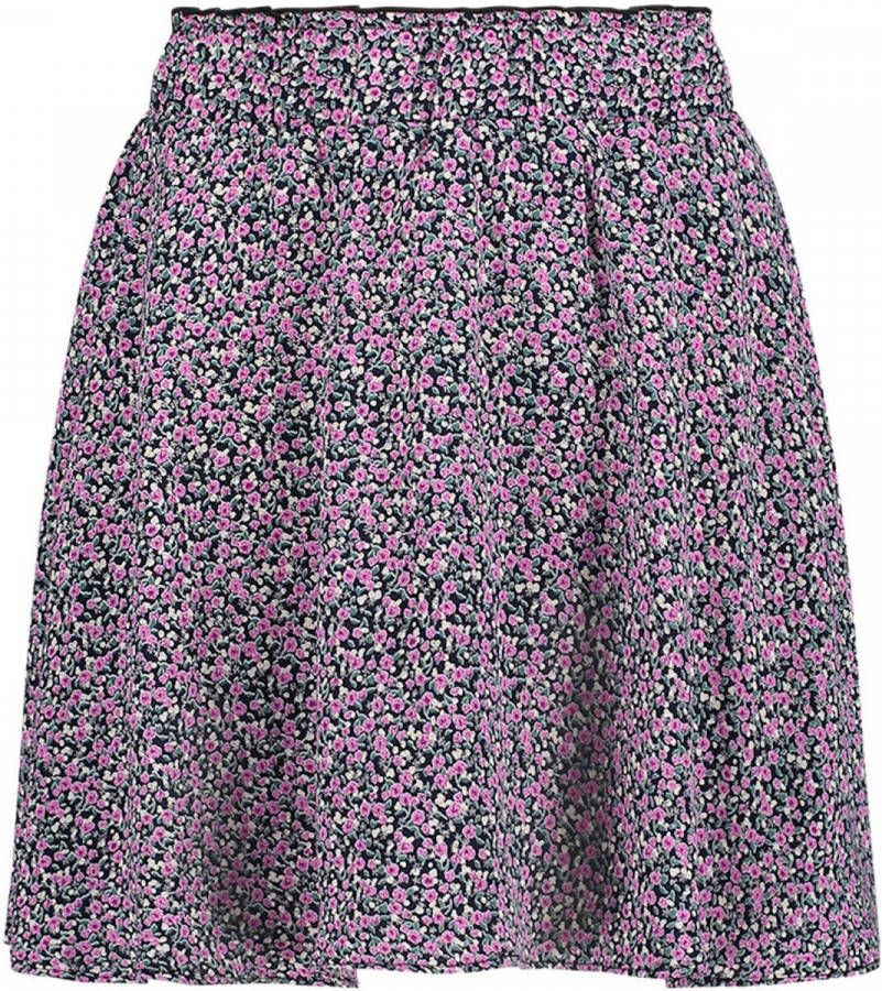 AI&KO gebloemde rok Tanya paars