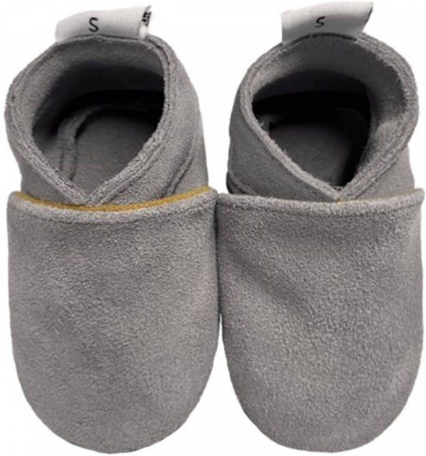 Babysteps suède babyslofjes grijs