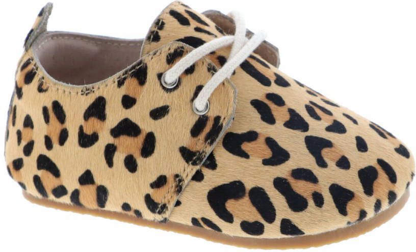 Little Indians Cognac Oxford Booties Babyschoenen