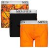 Vingino Memphis Depay boxershort Varesse set van 3 oranje/zwart online kopen
