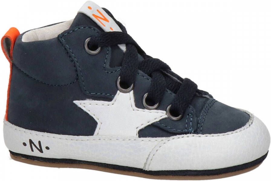 Nelson Kids nubuck sneakers donkerblauw