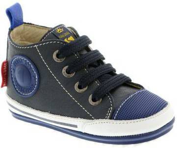 Shoesme donkerblauw Bp8S004 I veterschoenen en klitteband , Zwart, Unisex