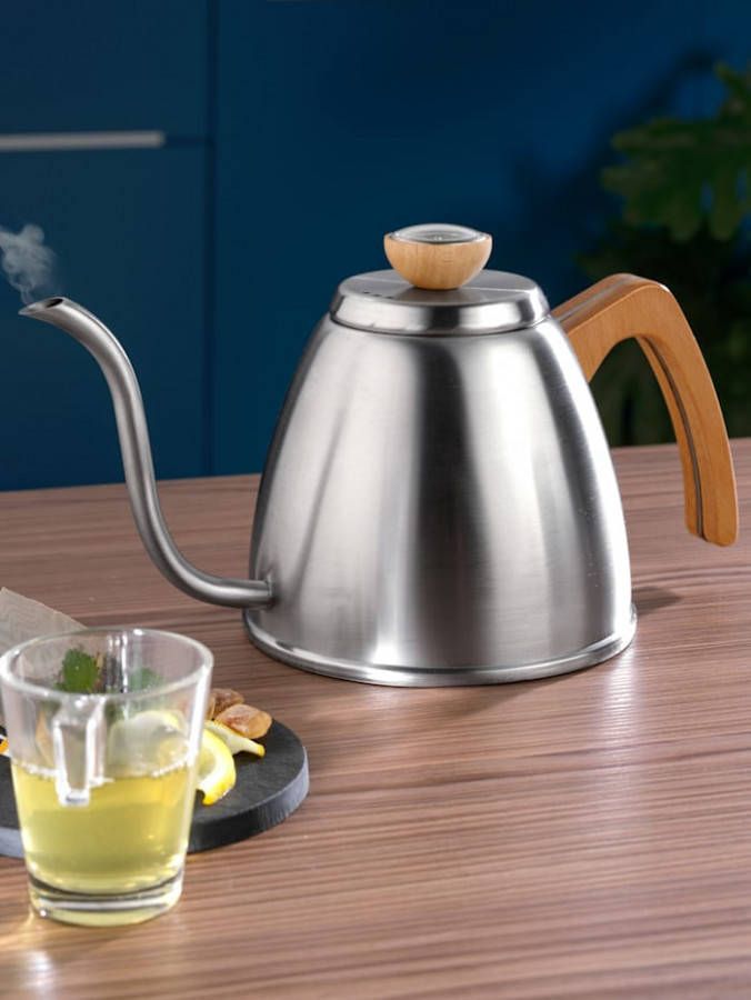 BEEM Fluitketel Pour Over Zilverkleur/Ecru