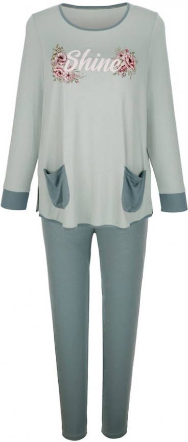 harmony Joggingpak met aantrekkelijke print voor Jadegroen/Donkergroen