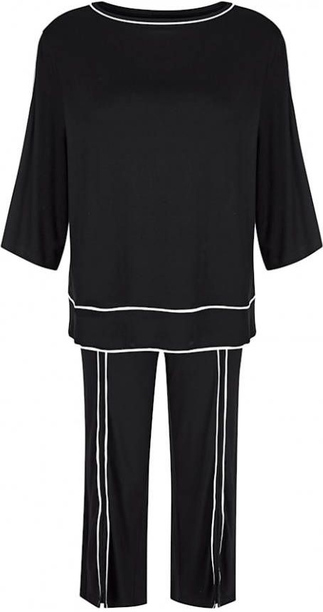 harmony Joggingpak met praktisch splitten Zwart/Wit