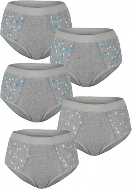 harmony Tailleslips met corrigerend effect 3x grijs/Turquoise, 2x grijs/Lila