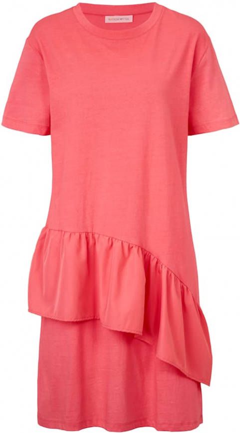 ROCKGEWITTER Jurk met volant Koraal