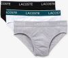 Lacoste Pack 3 Slips Casual , Zwart, Heren online kopen