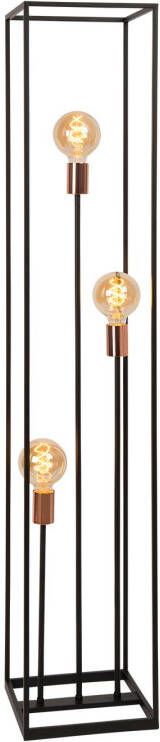 Lucide Arthur Vloerlamp zwart 3xe27 60w metaal