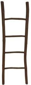 HSM Collection Decoratieve Ladder Antiek Teak 150cm