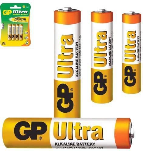 GP Alkaline batterijen Battery AAA Size LR03 3012510
