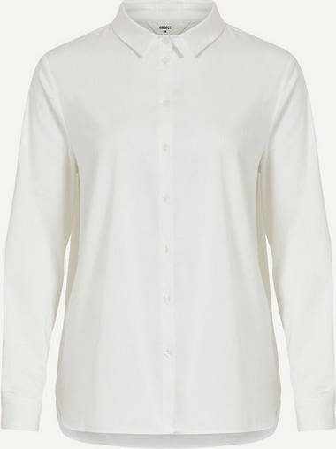 Object Witte Blouse Roxa Ls Loose Shirt