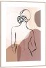 Reinders! Wanddecoratie Ingelijste afbeelding vrouw potloodtekening abstract rug(1 stuk ) online kopen