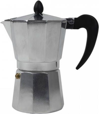 Massamarkt Percolator 6 kops Aluminium 15x11x22cm