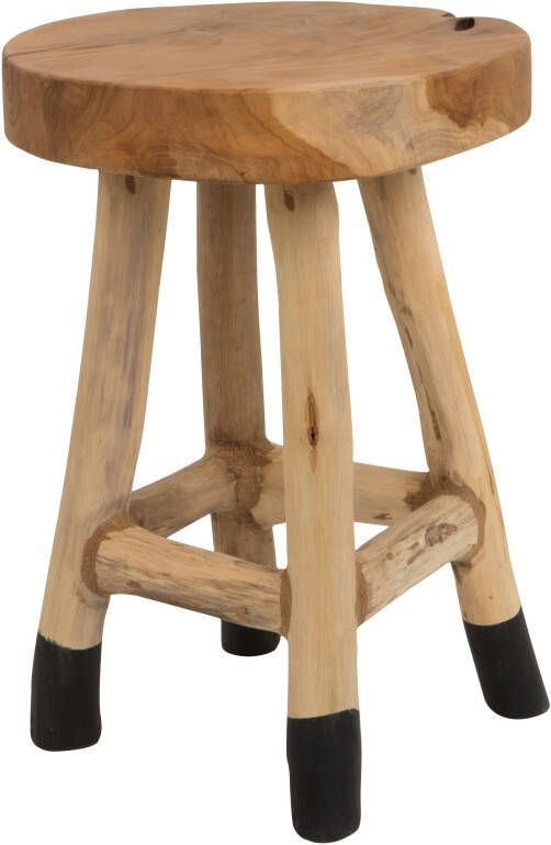 Parya Felis Lifestyle Kruk Harry 42 X 30 Cm Hout Blank/zwart